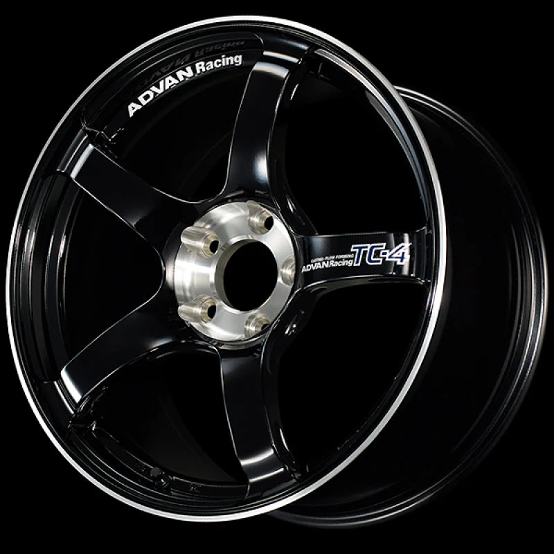 YOKOHMA ADVAN RACING TC-4SE SPECIAL EDITION SIZE 17X9 5X114.3 45 RACING GLOSS BLACK AND DIAMOND CUT
