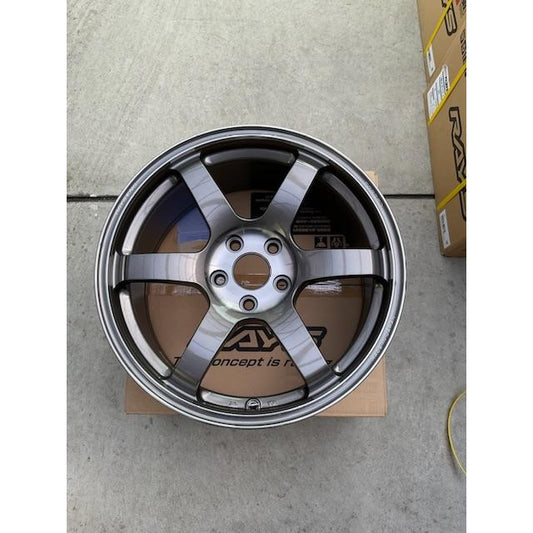 Rays Volk Racing TE37SL SAGA M-SPEC 18X 9.5J/ 39/5H / 114.3/15 Color Pressed Black